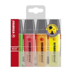 Stabilo Boss marcador 4 colores