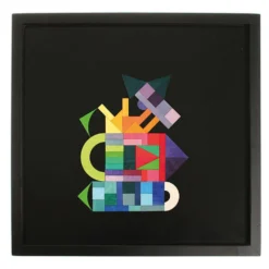 Tablero negro magnético 50x50cm