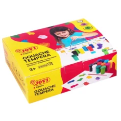 Témpera escolar 12 colores con pincel Jovi