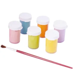 Témpera escolar 6 colores pastel con pincel Jovi