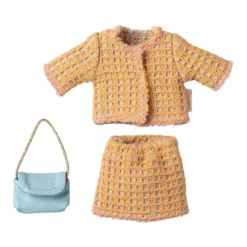 Traje de chaqueta y falda con bolso ratoncita 15cm Maileg