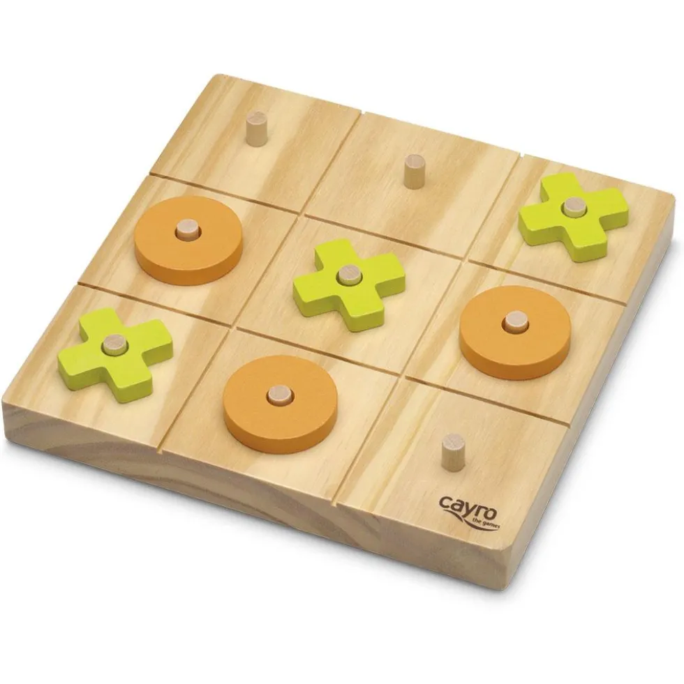 Tres en raya de madera