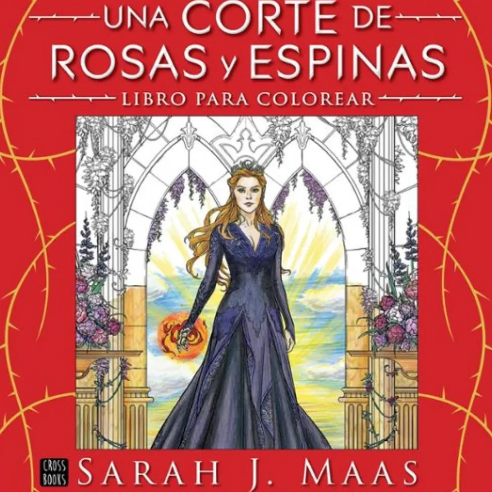 Una corte de rosas y espinas: Libro para colorear